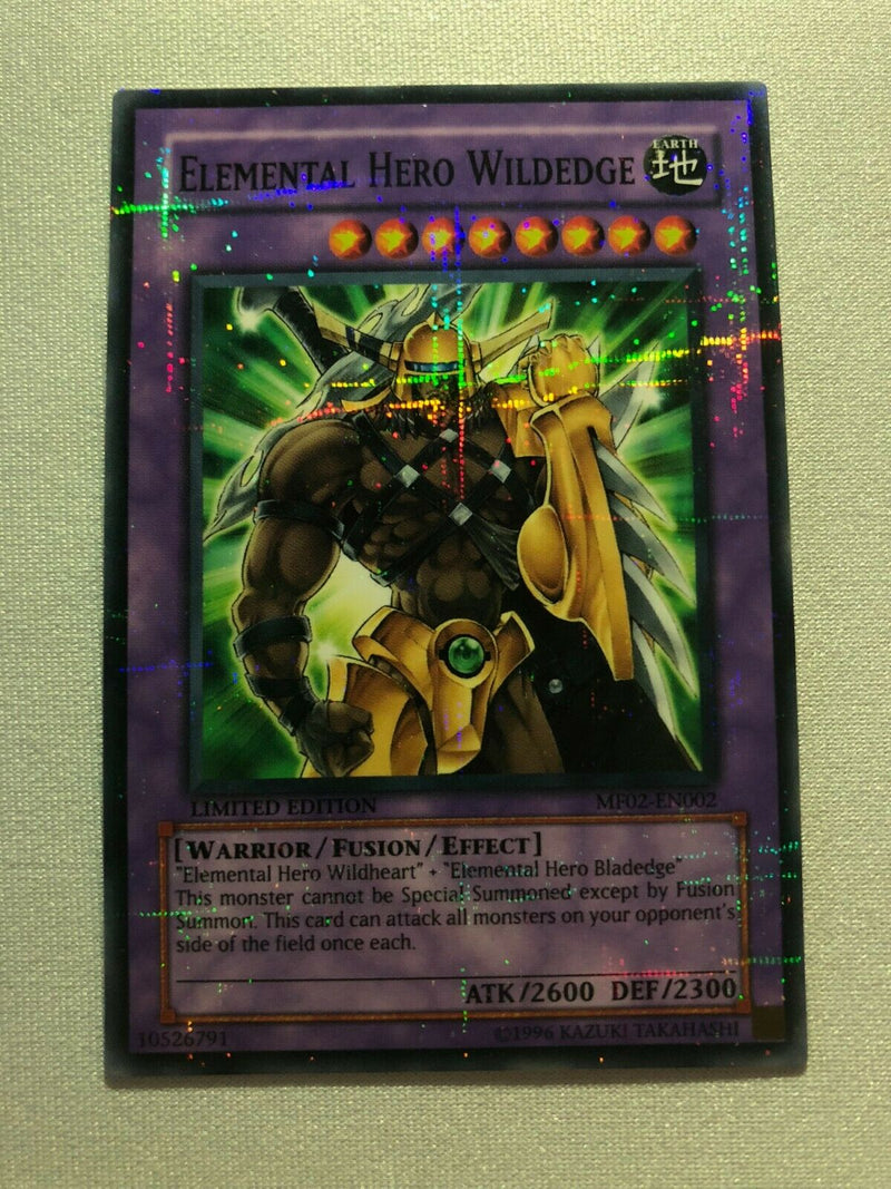 Yugioh Elemental Hero Wildedge MF02-EN002 Parallel Rare Limited Editio Yugioh Elemental Hero Wildedge MF02-EN002 Parallel Rare Limited Editio