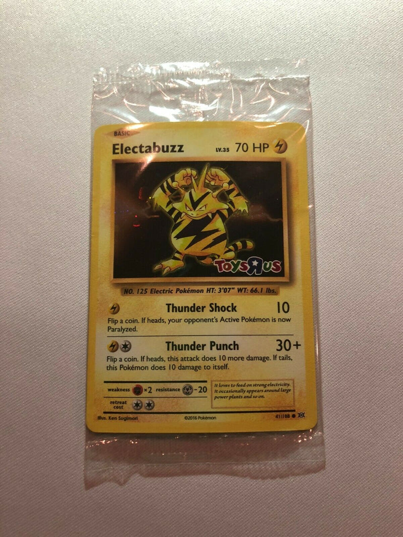 Electabuzz 41/108 Toys R Us Promo Holo Pokemon Card Mint New Sealed Electabuzz 41/108 Toys R Us Promo Holo Pokemon Card Mint New Sealed
