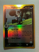 Team Aqua's Mightyena 30/95 Reverse Holo Uncommon Pokemon Card Near Mint