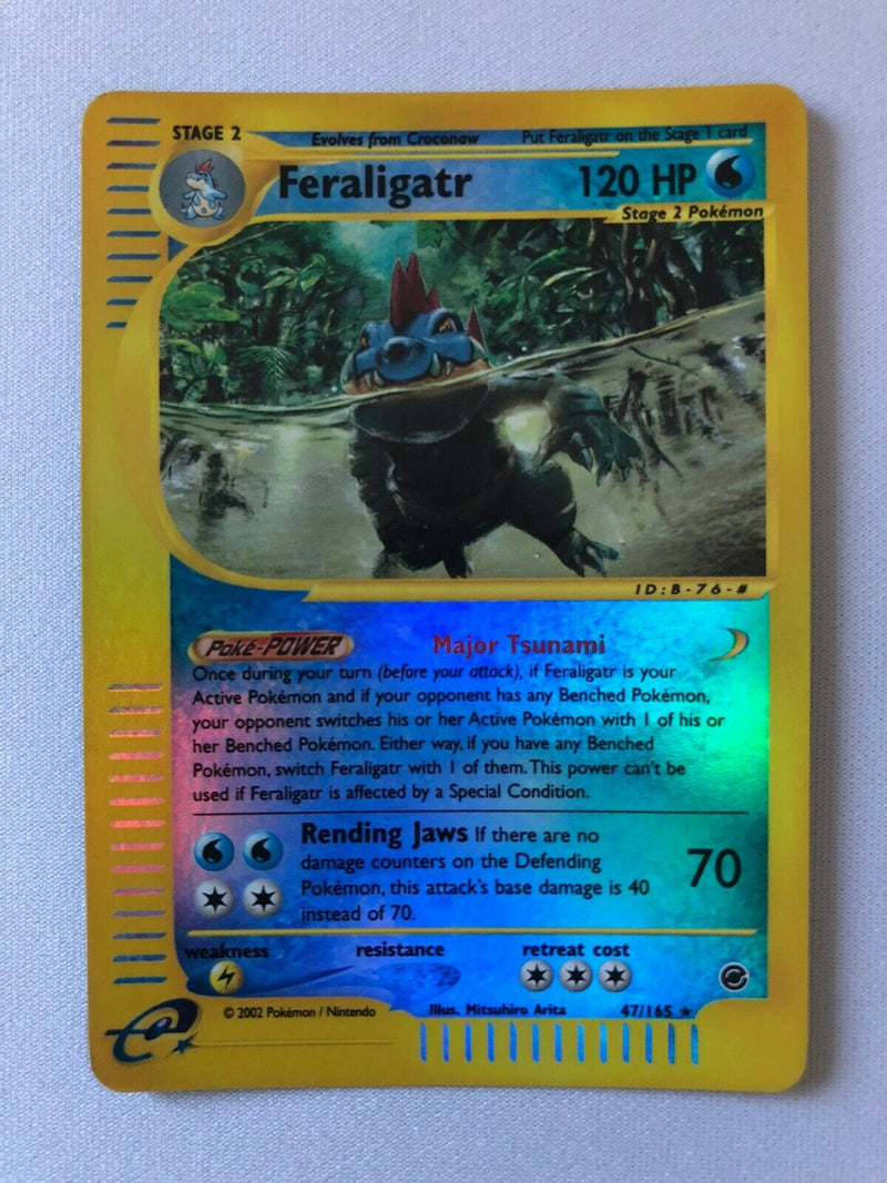 Feraligatr 47/165 Reverse Holo Rare Pokemon Card Near Mint Feraligatr 47/165 Reverse Holo Rare Pokemon Card Near Mint