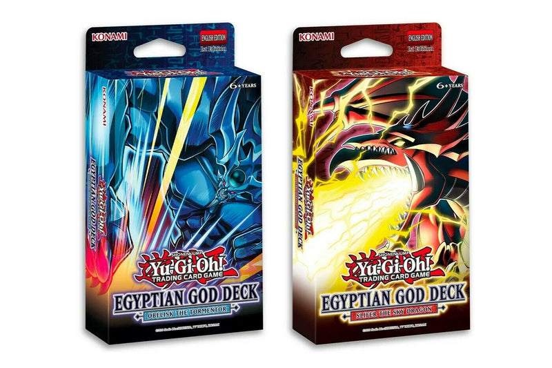 Yugioh Egyptian God Decks Set of 2 Obelisk & Slifer Brand New