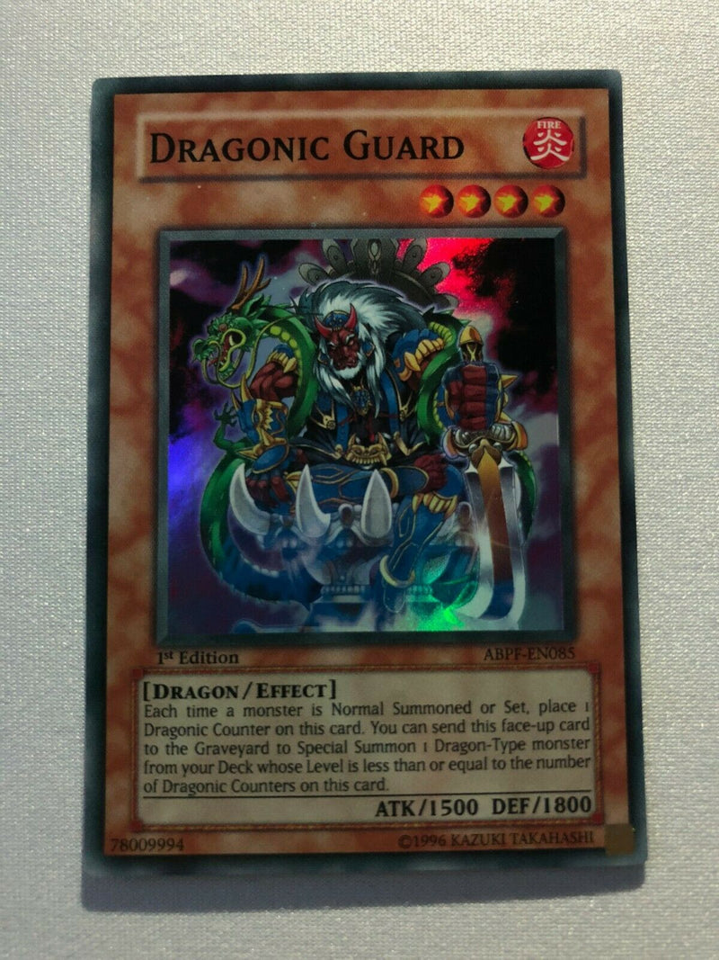 Yugioh Dragonic Guard ABPF-EN085 Super Rare 1st Edition Near Mint