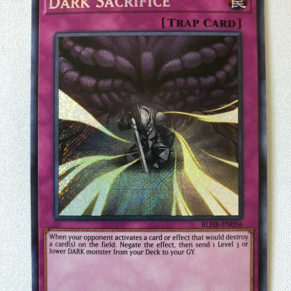Yugioh Dark Sacrifice BLHR-EN056 1st Edition Secret Rare Near Mint
