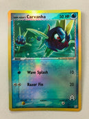 Team Aqua's Carvanha 48/95 Reverse Holo Rare Pokemon Card Near Mint
