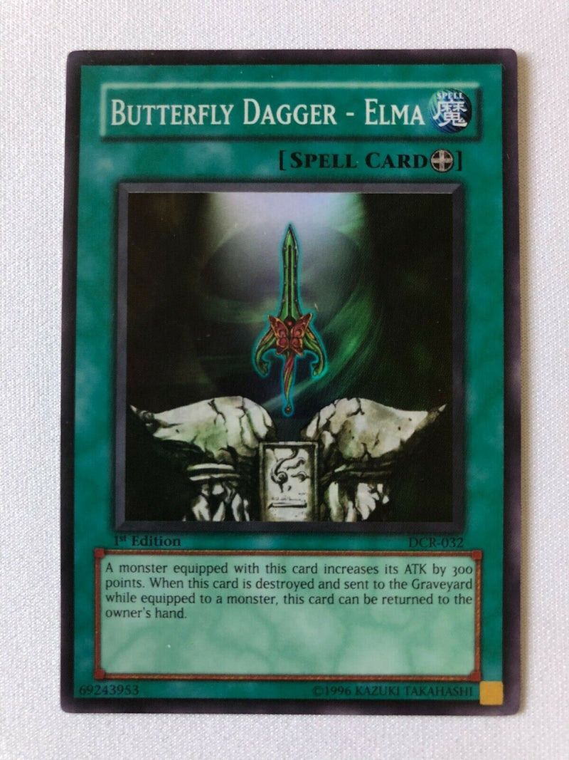 yugioh butterfly cards Yugioh Butterfly Dagger-Elma DCR-032 Super Rare 1st Edition Near Mint