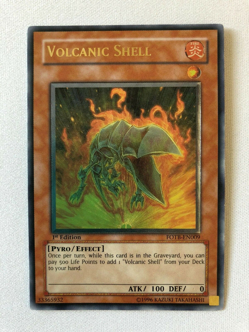 Yugioh Volcanic Shell FOTB-EN009 Ultimate Rare 1st Edition Mint/Near Mint