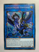 Yugion Knightmare Gryphon FLOD-EN048 Secret Rare 1st Edition Near Mint