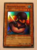 Yugioh Penguin Soldier SDJ-022 1st Edition Super Rare Near Mint