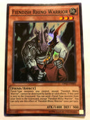 Yugioh Fiendish Rhino Warrior OP02-EN005 Super Rare Near Mint