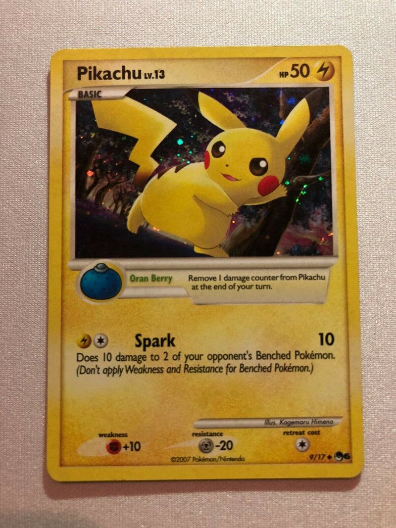 Pikachu LV.13 9/17 Holo Rare Pokemon Card Near Mint