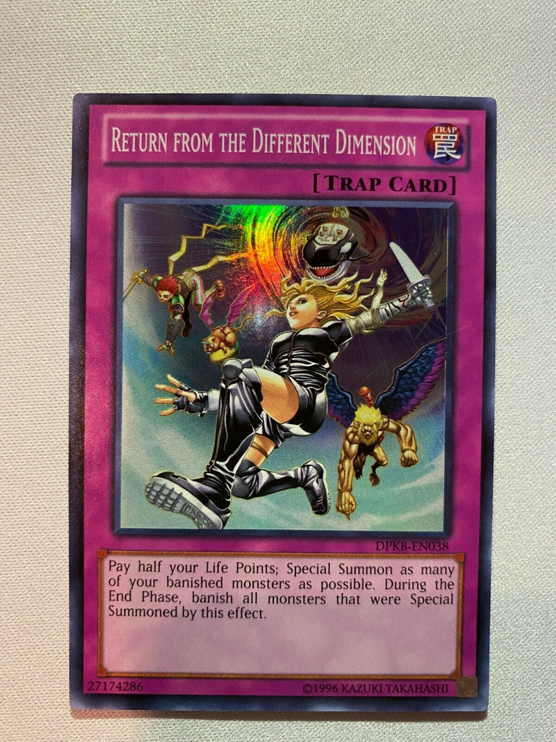Yugioh Return from the Different Dimension - DPKB-EN038 Super Rare Unl Yugioh Return from the Different Dimension - DPKB-EN038 Super Rare Unl