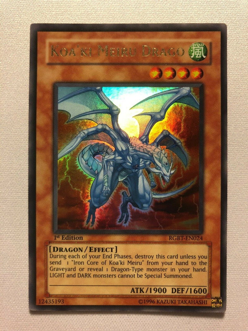 does kroger sell yugioh cards Yugioh Koa'ki Meiru Drago RGBT-EN024 1st Edition Ultra Rare Near Mint